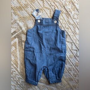 Jacadi denim chambray romper NWT